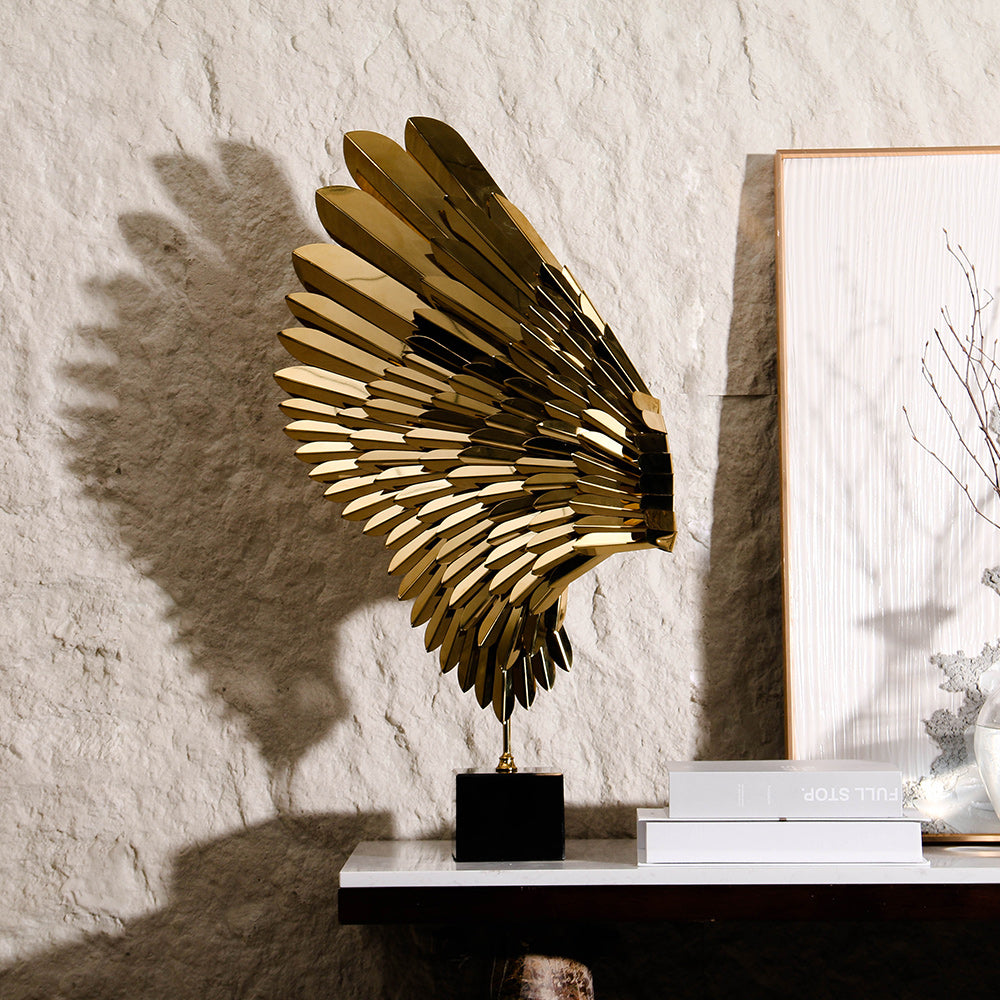 桌面雕塑 - Luxury MetalMarble Home Decor & Artistic Piece