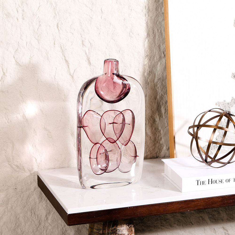 L180  ×  W50  ×  H360 - Luxury Premium Glass Home Decor & Artistic Piece
