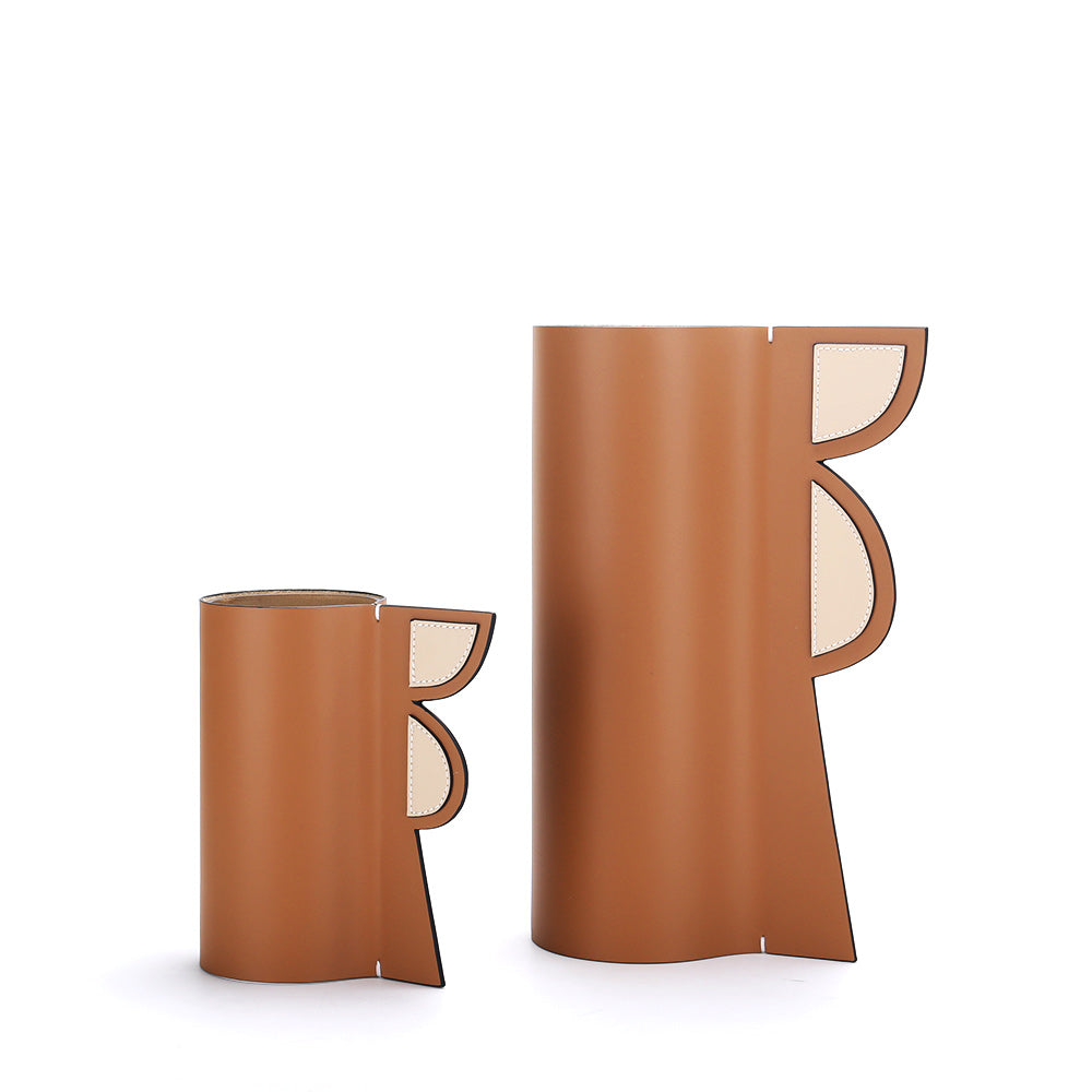 PuLeather & Glass Home Decor