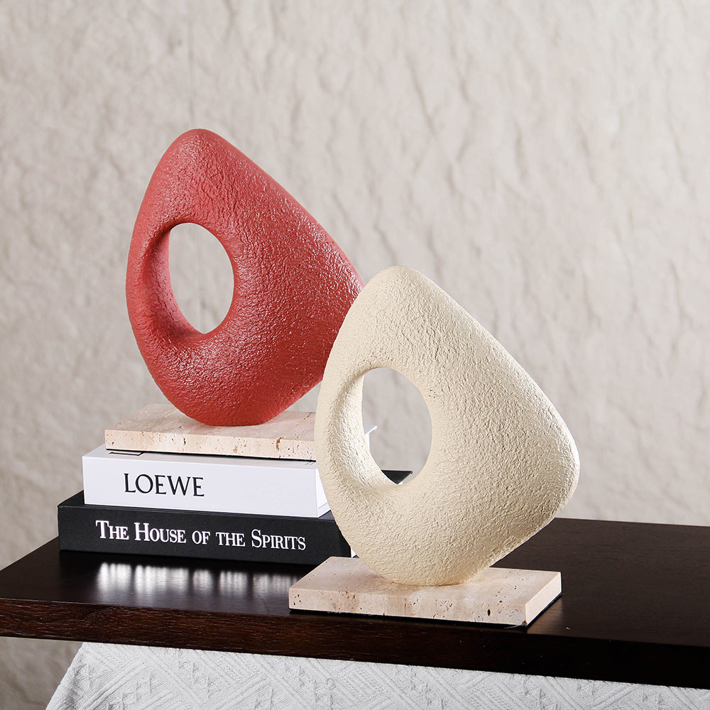 Luxury Resin & Marble Decorative Sculpture - Designer Artisan Edition