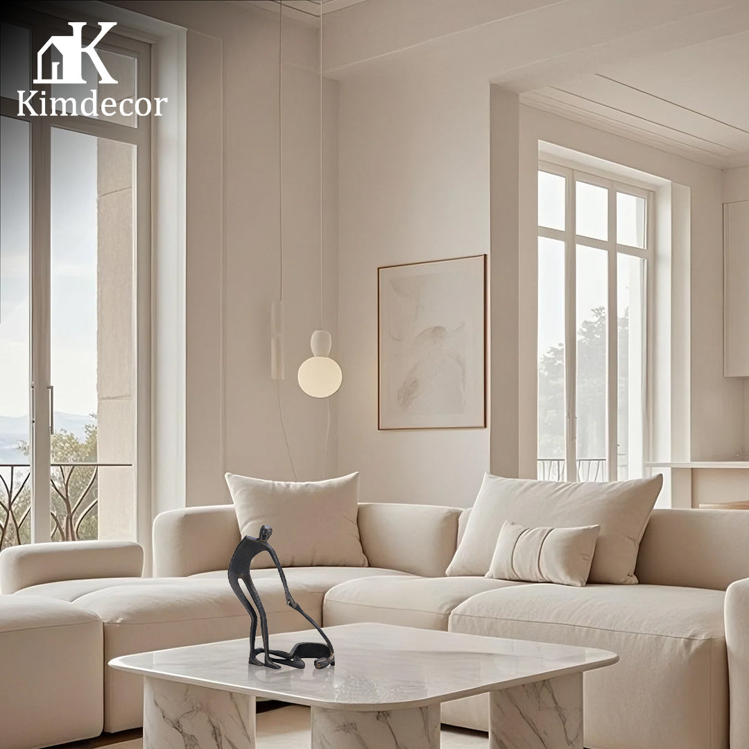 抽象金属家居装饰雕塑 - Luxury Premium Alloy Home Decor & Artistic Piece