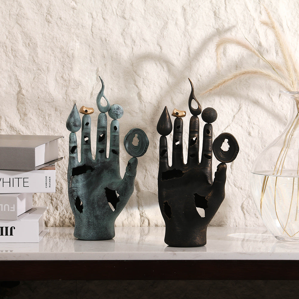 手指雕像 - Luxury Premium Alloy Home Decor & Artistic Piece