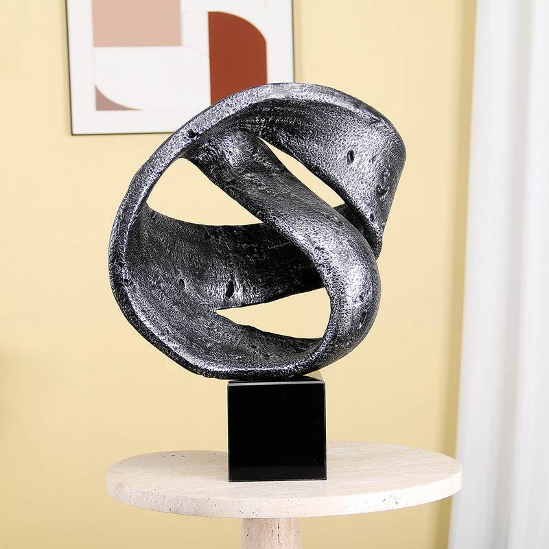 Contemporary Abstract Sculpture - Luxury GlassMarble Home Decor & Artistic Piece - 2