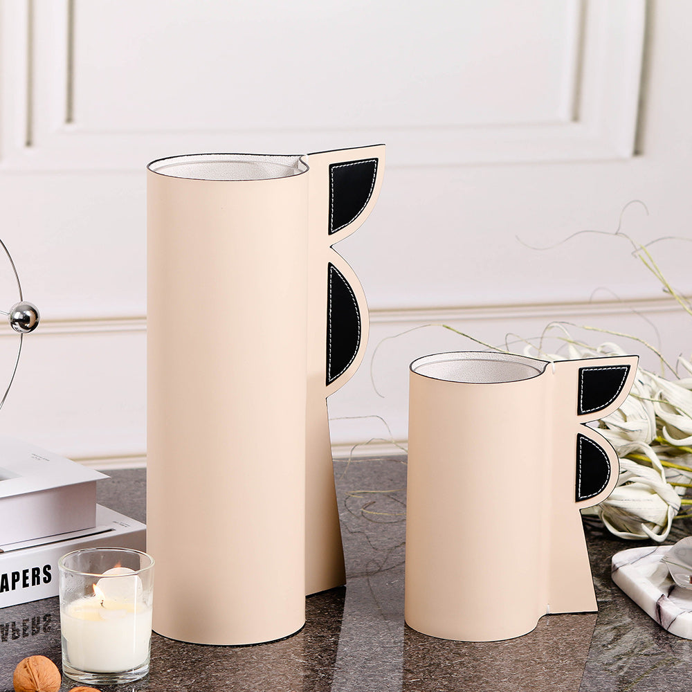 PuLeather & Glass Home Decor