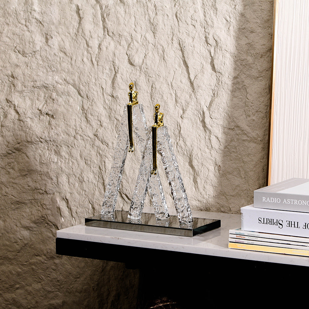 Contemporary Abstract Sculpture - Luxury Premium Alloy Home Decor & Artistic ...