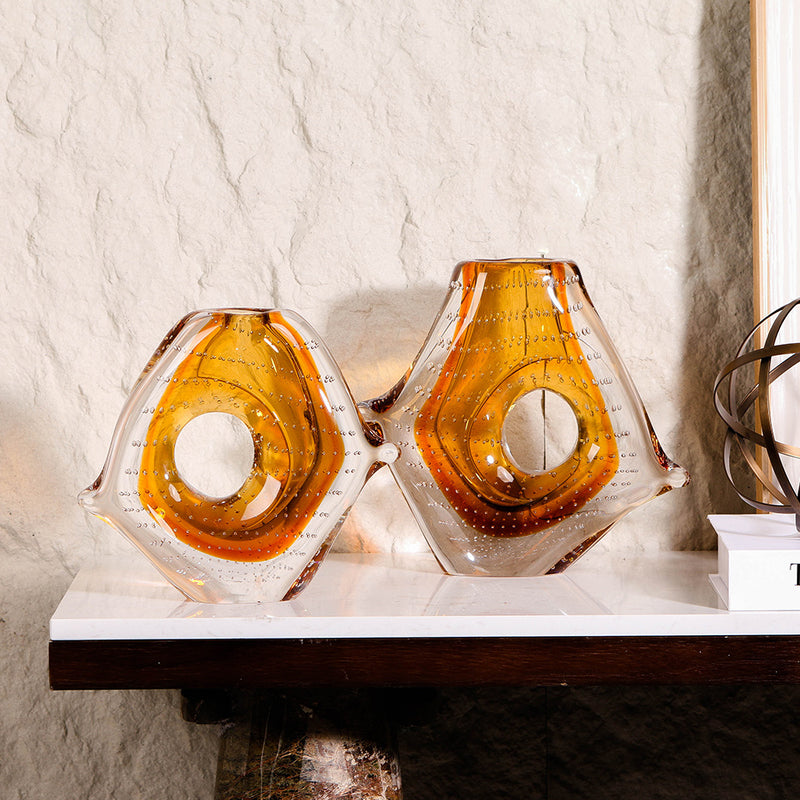 玻璃花瓶 - Luxury Premium Glass Home Decor & Artistic Piece - 2