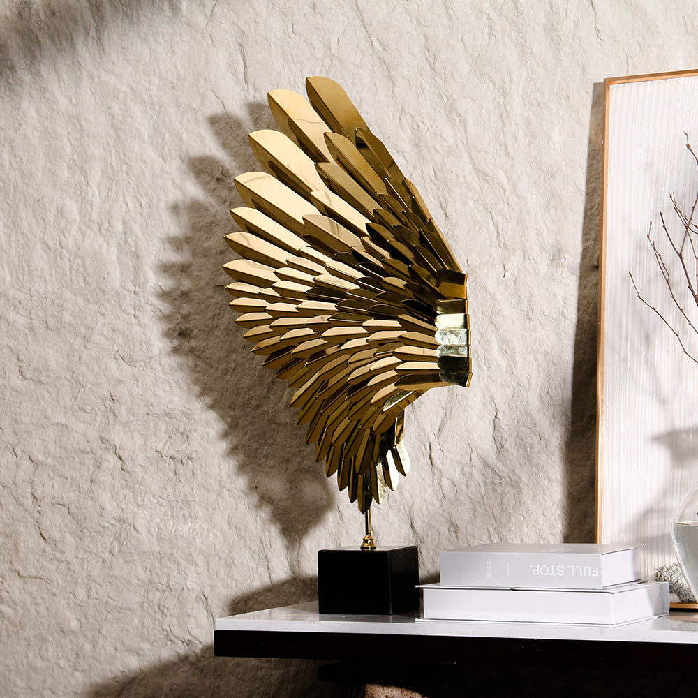 桌面雕塑 - Luxury MetalMarble Home Decor & Artistic Piece