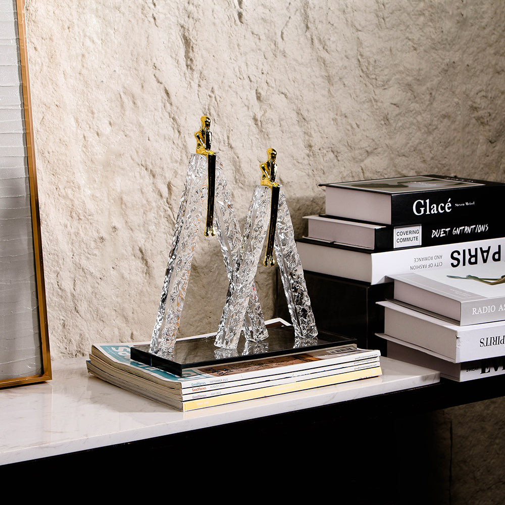 Contemporary Abstract Sculpture - Luxury Premium Alloy Home Decor & Artistic ...