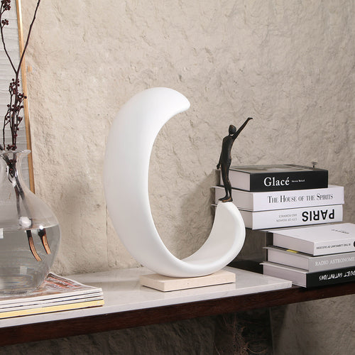 Contemporary Abstract Sculpture - Luxury Alloy & Resin & Marble Home Decor & ...