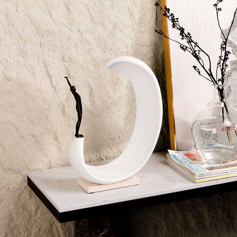 Contemporary Abstract Sculpture - Luxury Alloy & Resin & Marble Home Decor & ... - 3