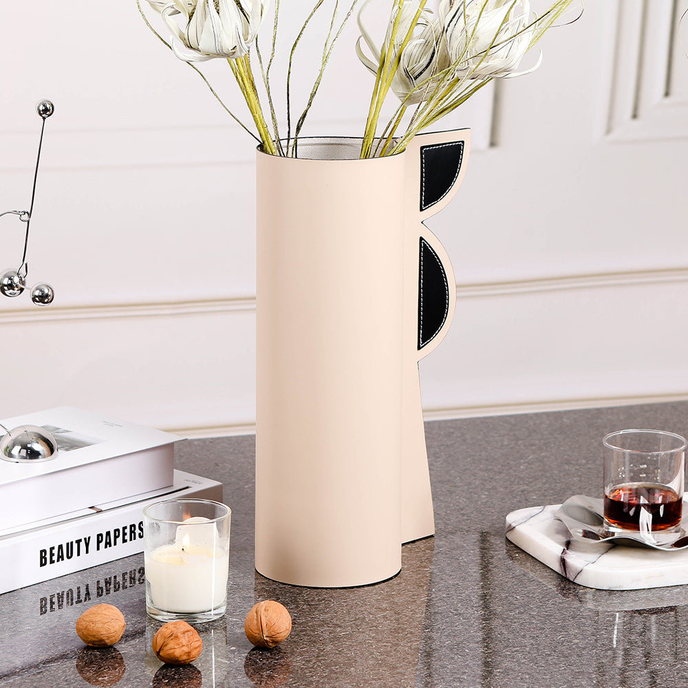 PuLeather & Glass Home Decor