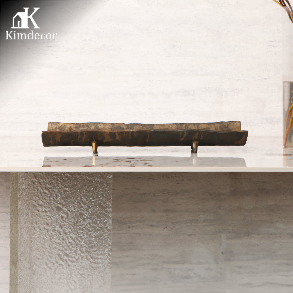 圆形金属托盘 - Luxury Premium Home Decor & Artistic Piece