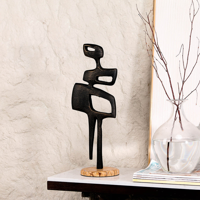 Contemporary Abstract Sculpture - Luxury Alloy & Marble Home Decor & Artistic... - 3