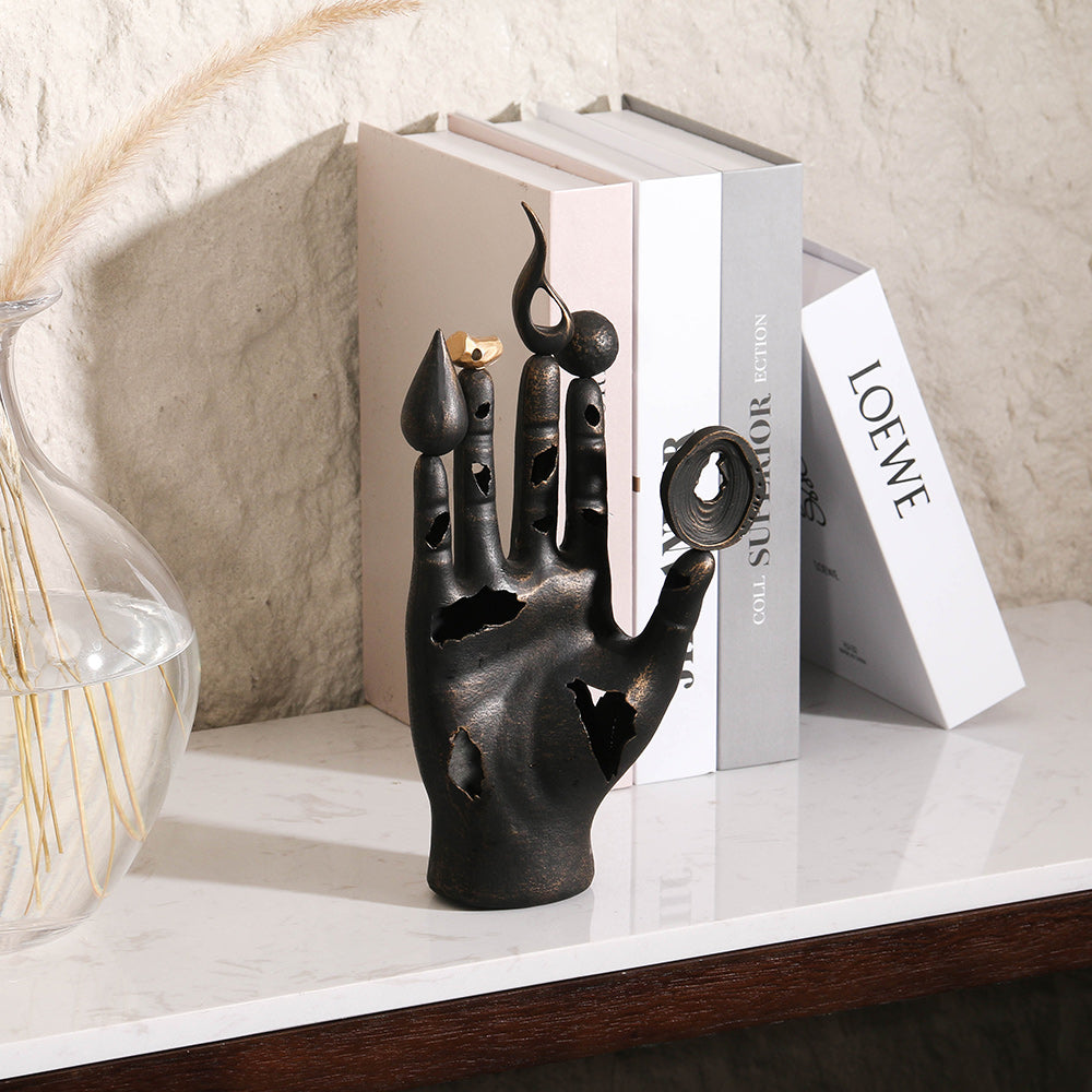 手指雕像 - Luxury Premium Alloy Home Decor & Artistic Piece
