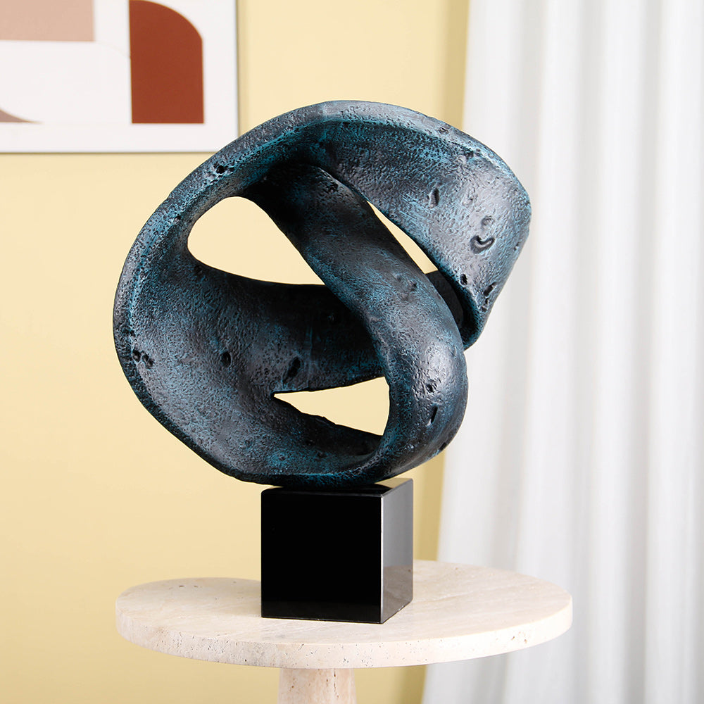 Contemporary Abstract Sculpture - Luxury GlassMarble Home Decor & Artistic Piece