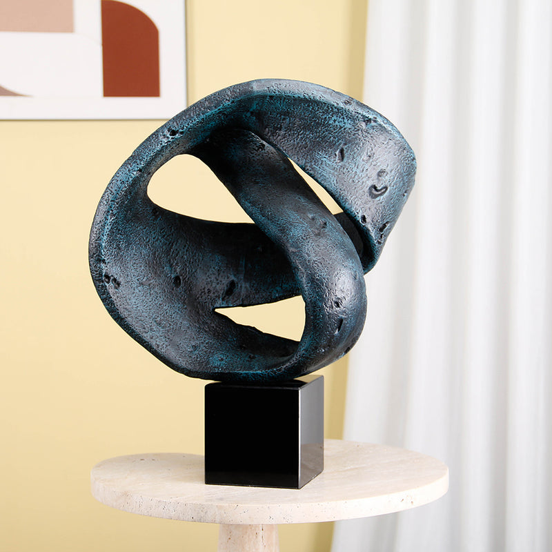 Contemporary Abstract Sculpture - Luxury GlassMarble Home Decor & Artistic Piece - 3