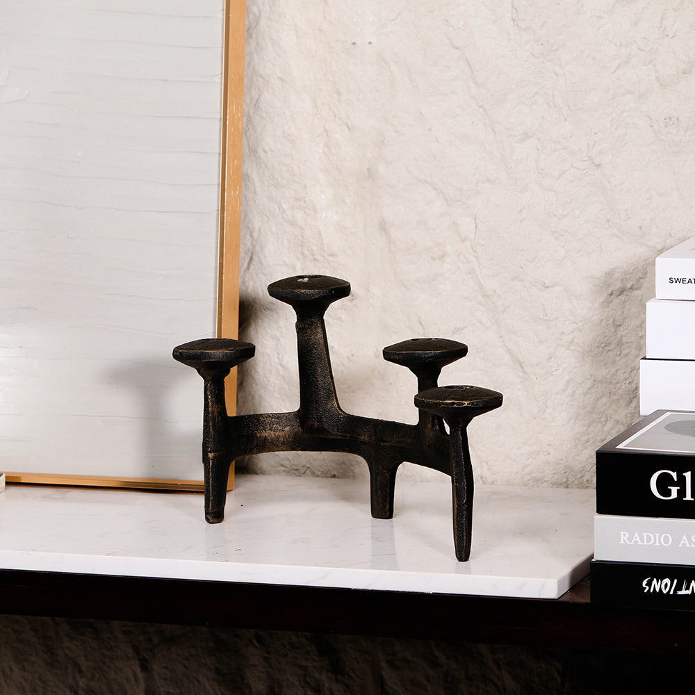 钢烛台 - Luxury Premium Alloy Home Decor & Artistic Piece