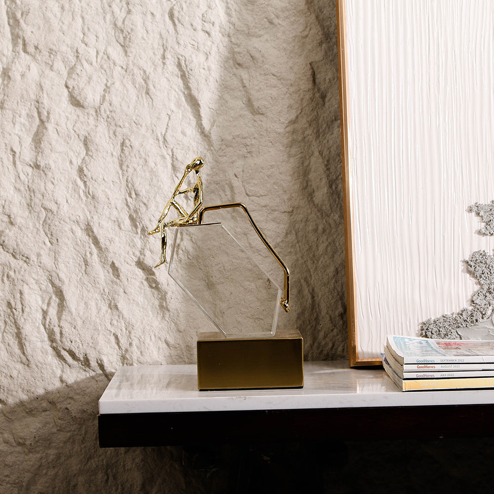思考人装饰家居装饰物品雕塑 - Luxury Premium Alloy Home Decor & Artistic Piece
