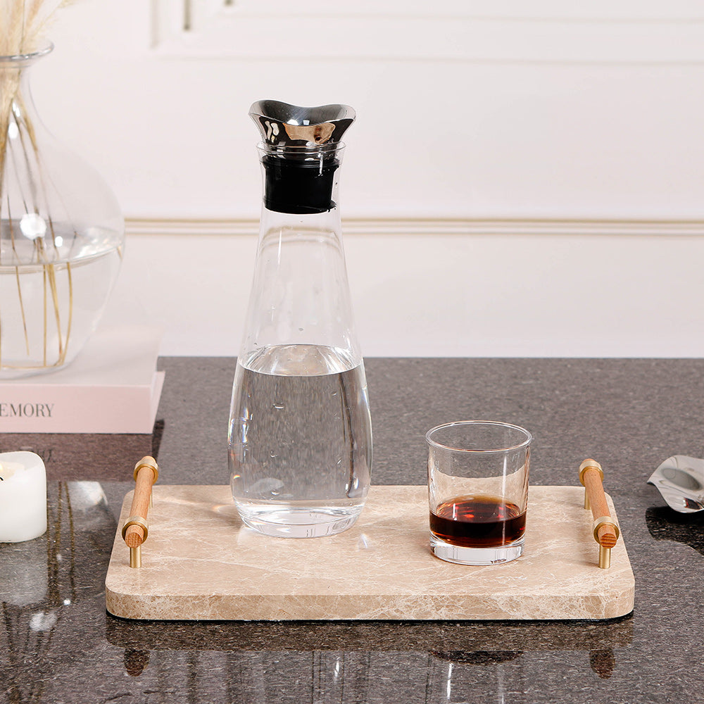纸盘 - Luxury Marble & & Alloy Home Decor & Artistic Piece