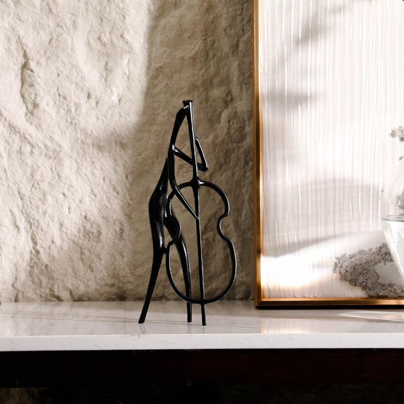 音乐家雕像 - Luxury Premium Alloy Home Decor & Artistic Piece - 3
