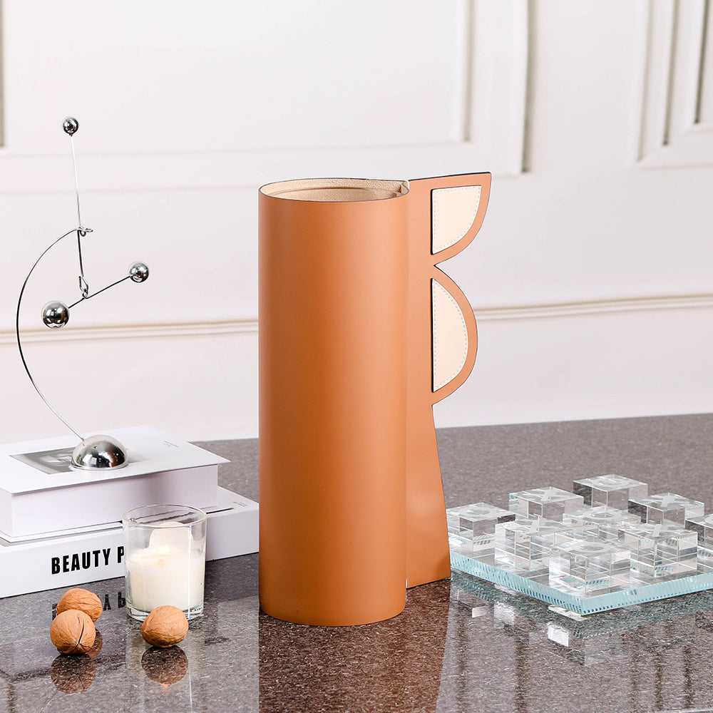 PuLeather & Glass Home Decor