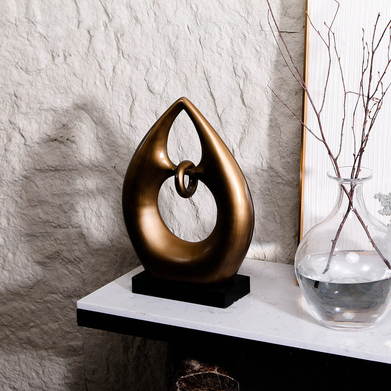 Luxury Resin & Marble Decorative Sculpture - Designer Artisan Edition - 3