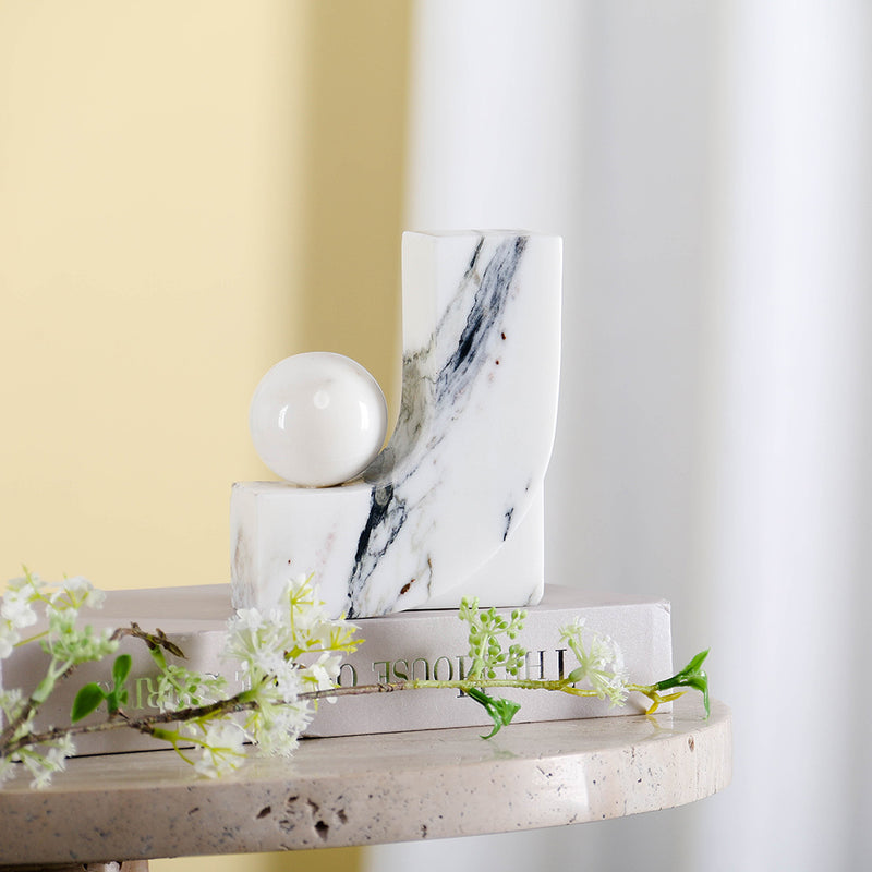 Luxury Marble/Stone Decorative Sculpture - Designer Artisan Edition - 3