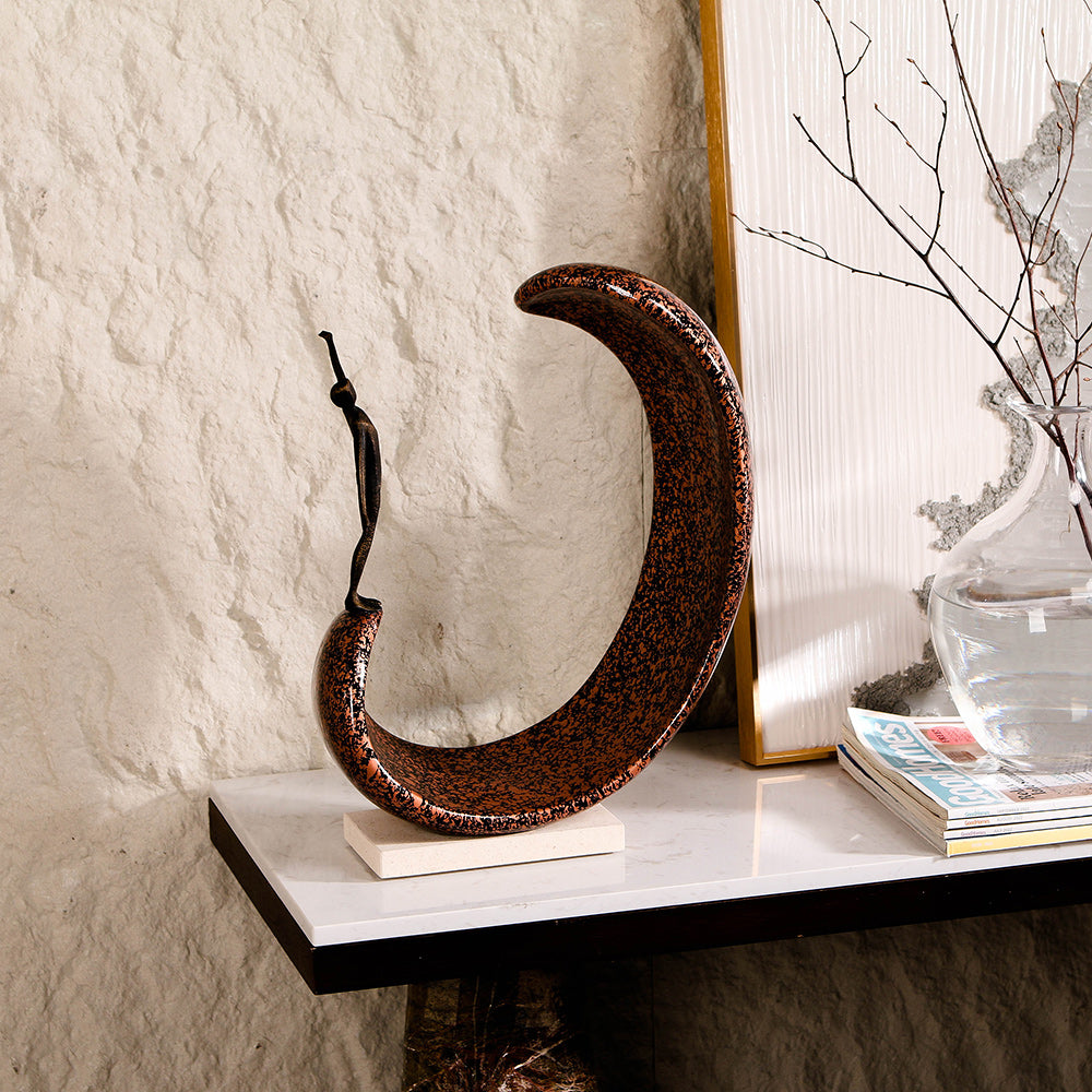 Contemporary Abstract Sculpture - Luxury Alloy & Resin & Marble Home Decor & ...