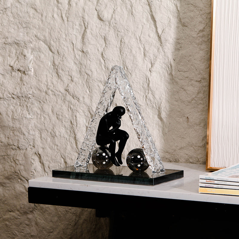 Luxury Crystal & Resin Decorative Sculpture - Designer Artisan Edition - 3