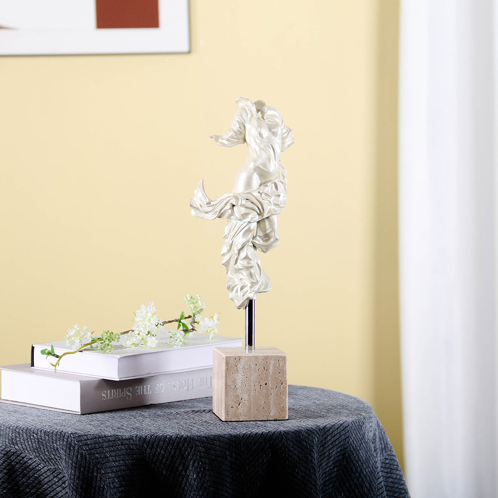 Elegant Dancing Figure - Luxury Alloy & Marble & S/s Home Decor & Artistic Piece