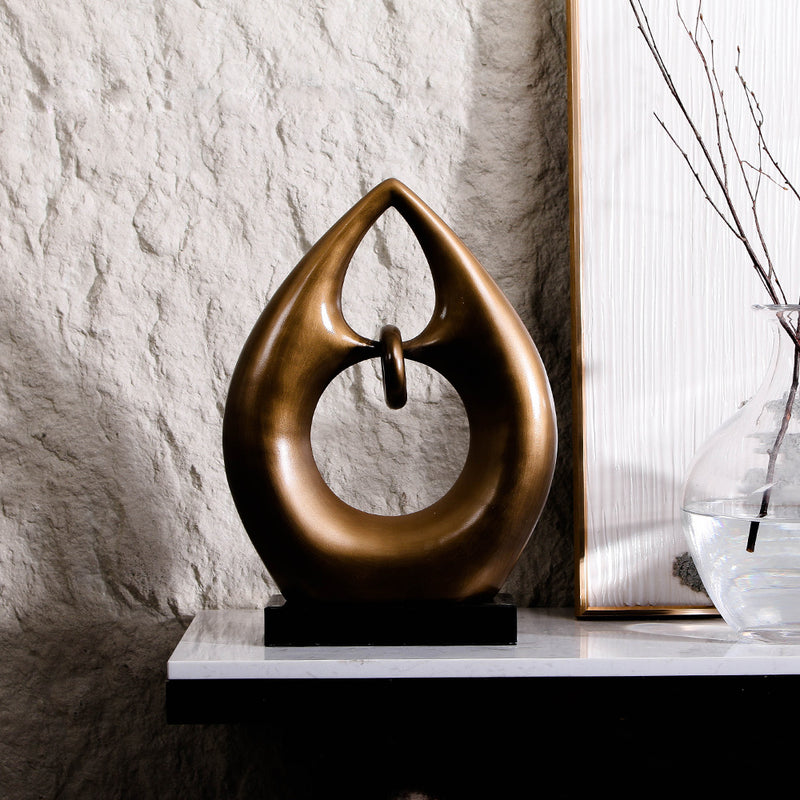 Luxury Resin & Marble Decorative Sculpture - Designer Artisan Edition - 4