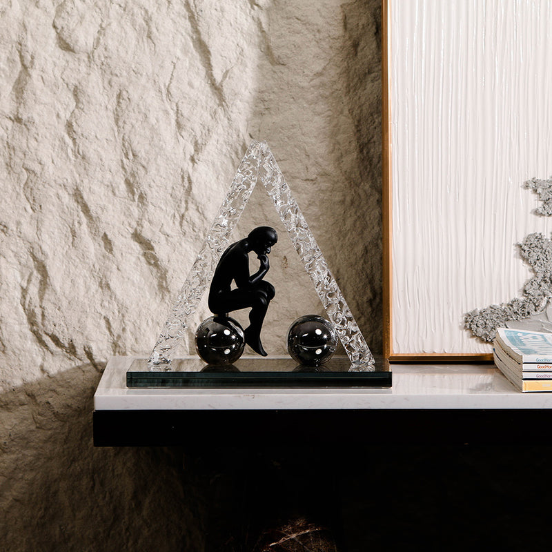 Luxury Crystal & Resin Decorative Sculpture - Designer Artisan Edition - 4