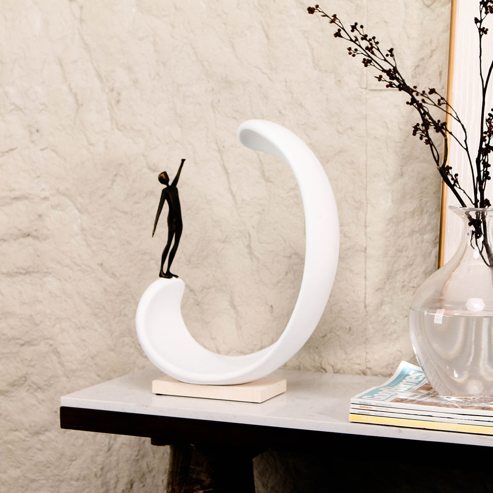 Contemporary Abstract Sculpture - Luxury Alloy & Resin & Marble Home Decor & ...