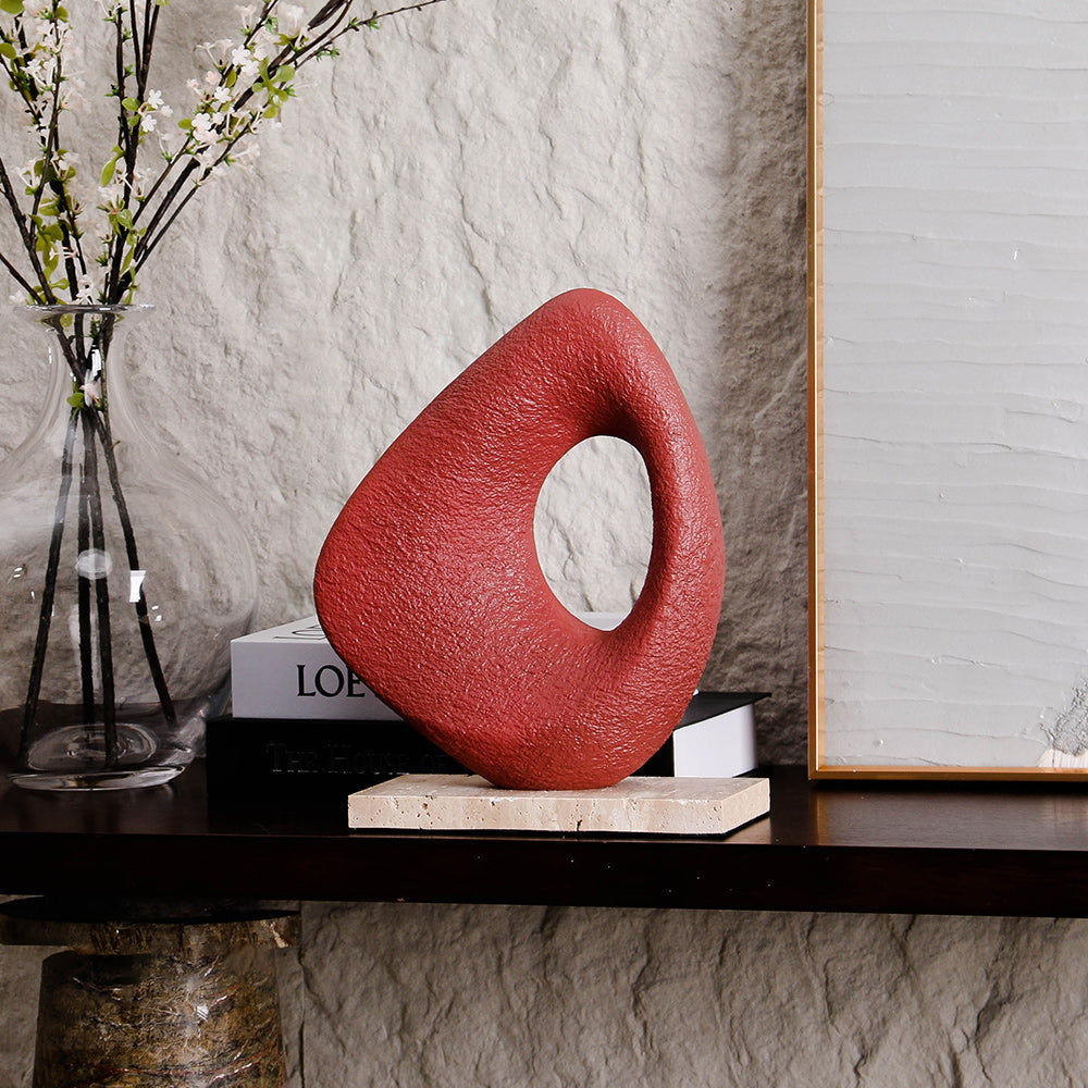 Luxury Resin & Marble Decorative Sculpture - Designer Artisan Edition