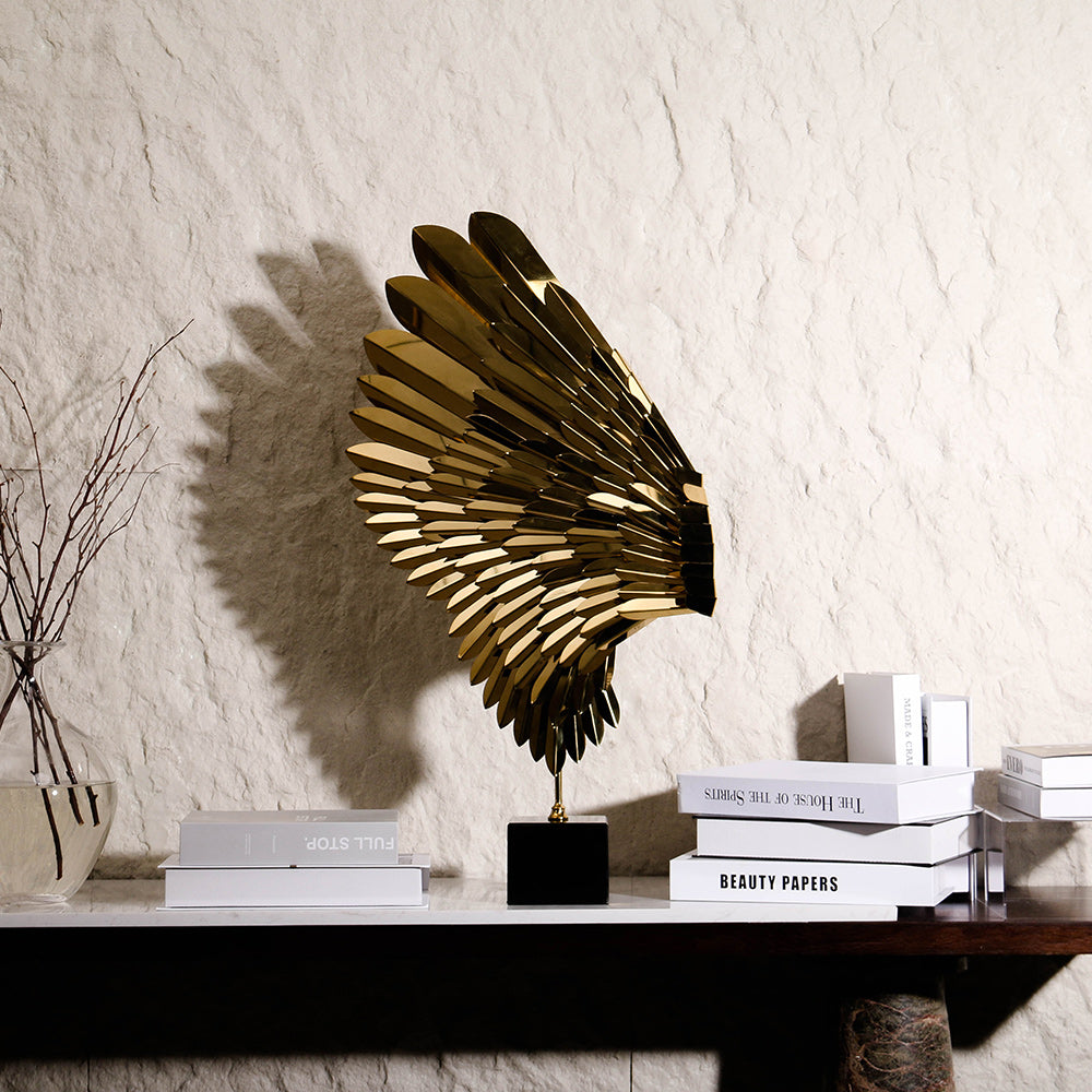桌面雕塑 - Luxury MetalMarble Home Decor & Artistic Piece