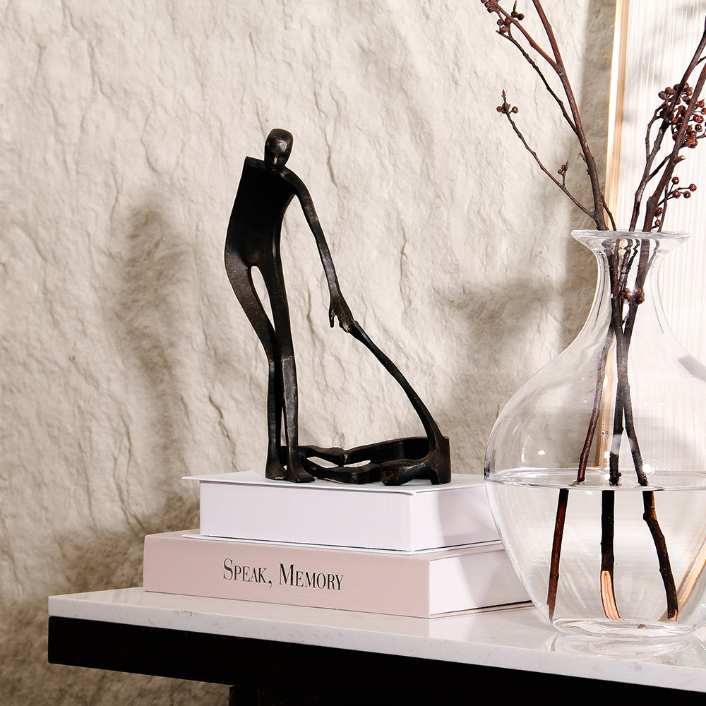 抽象金属雕塑 - Luxury Premium Alloy Home Decor & Artistic Piece