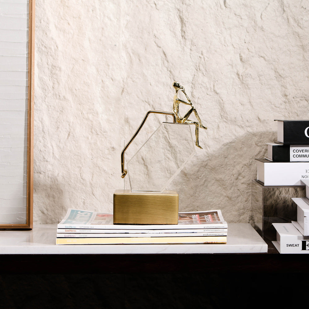 思考人装饰家居装饰物品雕塑 - Luxury Premium Alloy Home Decor & Artistic Piece