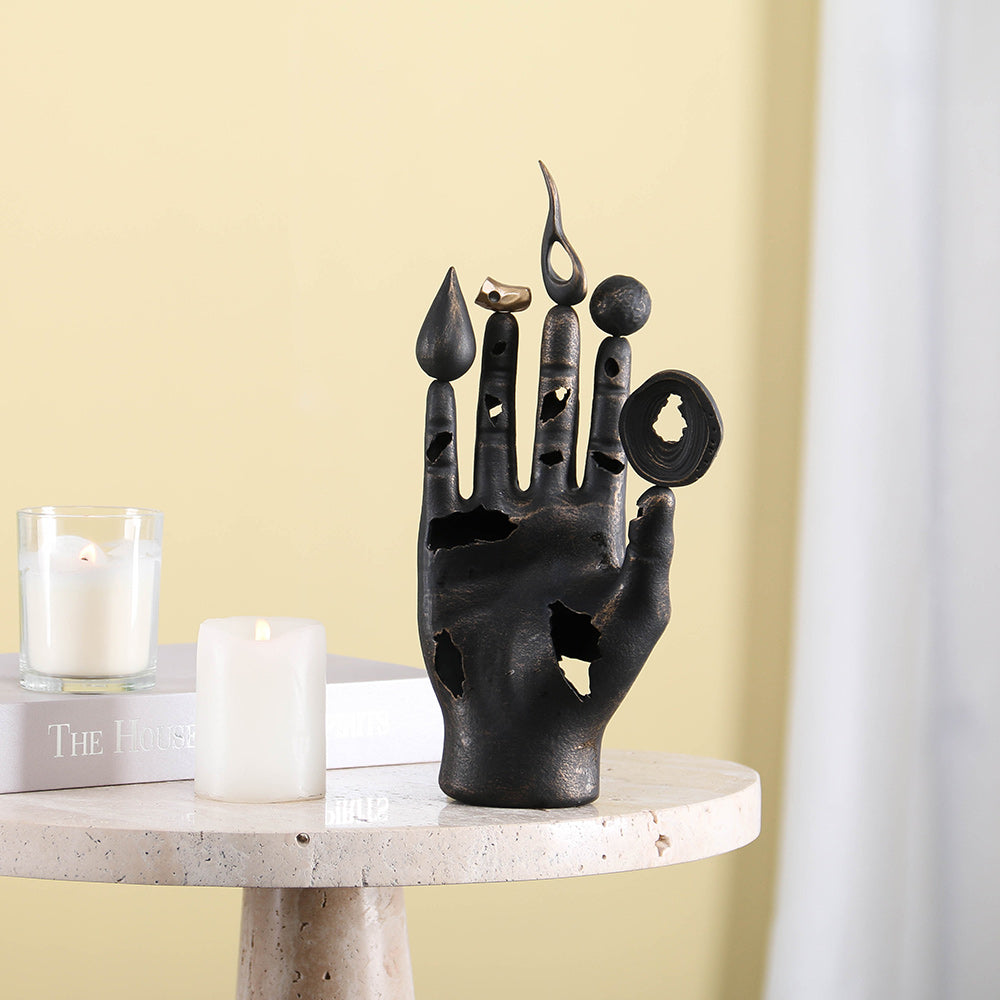手指雕像 - Luxury Premium Alloy Home Decor & Artistic Piece