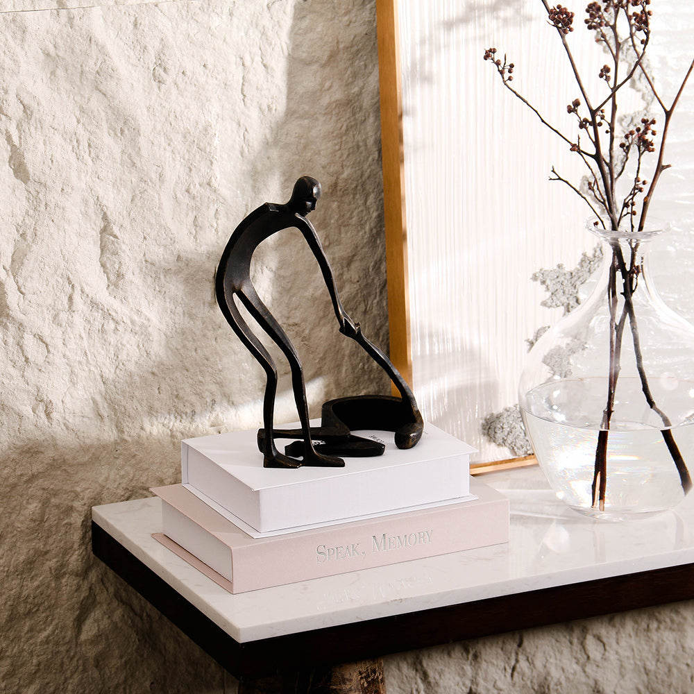 抽象金属家居装饰雕塑 - Luxury Premium Alloy Home Decor & Artistic Piece