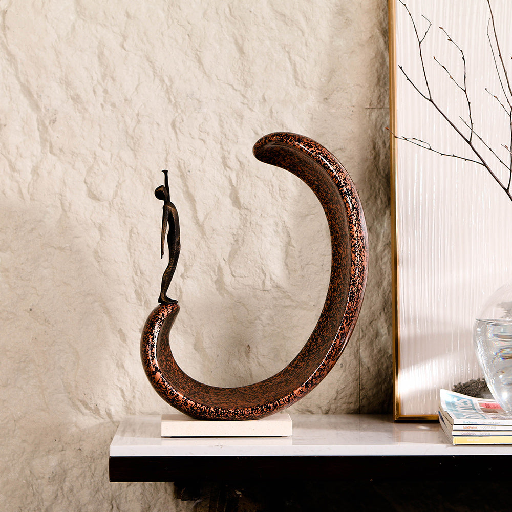 Contemporary Abstract Sculpture - Luxury Alloy & Resin & Marble Home Decor & ...