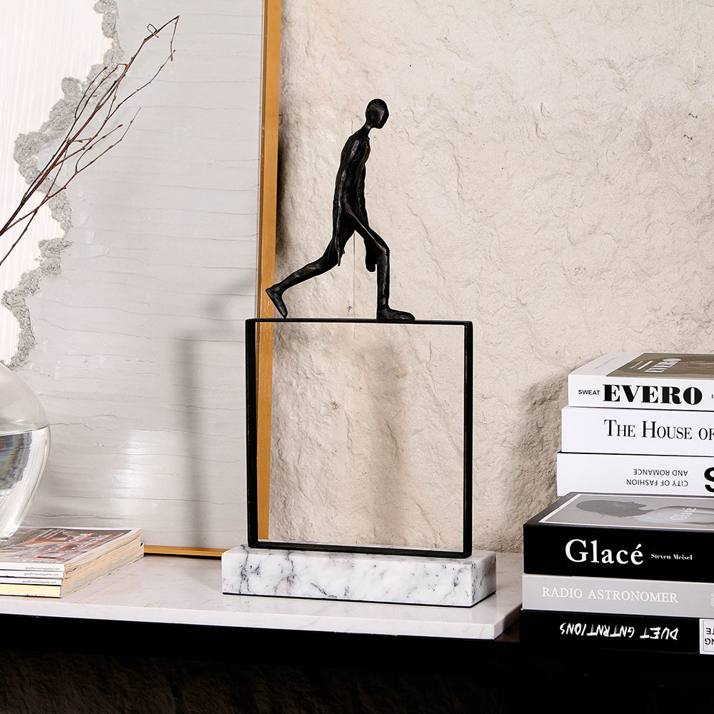 桌面人雕塑 - Luxury Premium Alloy Home Decor & Artistic Piece
