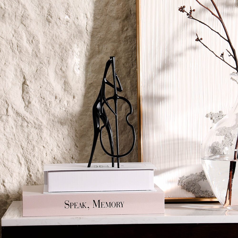 音乐家雕像 - Luxury Premium Alloy Home Decor & Artistic Piece