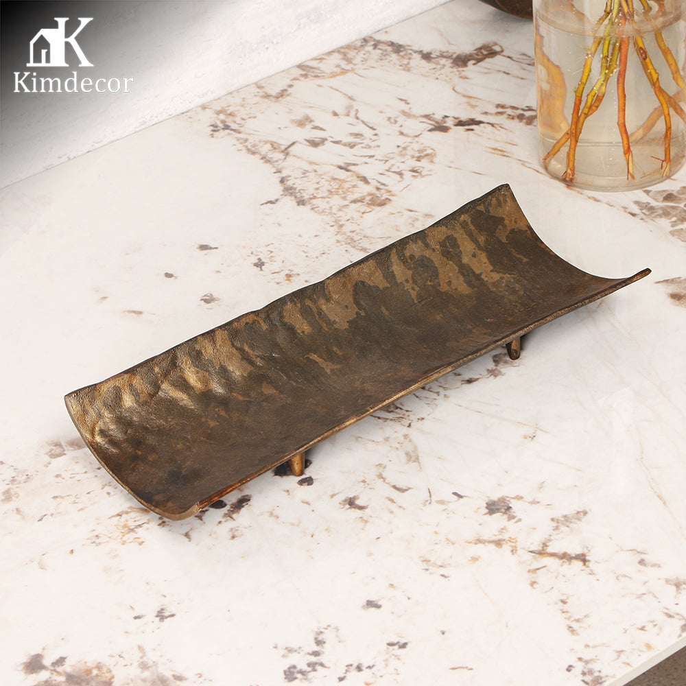 圆形金属托盘 - Luxury Premium Home Decor & Artistic Piece