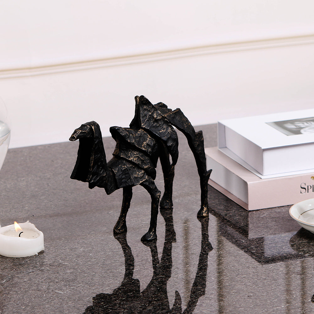 骆驼雕塑 - Luxury Premium Alloy Home Decor & Artistic Piece