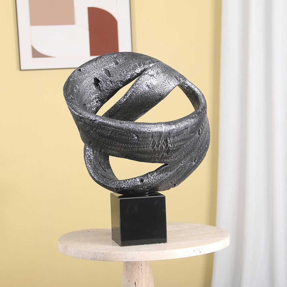 Contemporary Abstract Sculpture - Luxury GlassMarble Home Decor & Artistic Piece