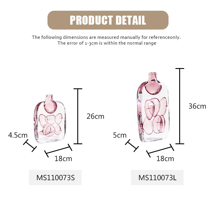 L180  ×  W50  ×  H360 - Luxury Premium Glass Home Decor & Artistic Piece