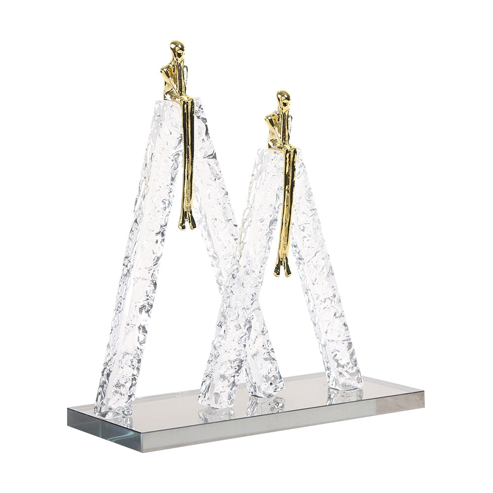 Contemporary Abstract Sculpture - Luxury Premium Alloy Home Decor & Artistic ...
