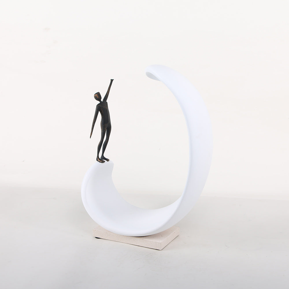 Contemporary Abstract Sculpture - Luxury Alloy & Resin & Marble Home Decor & ...