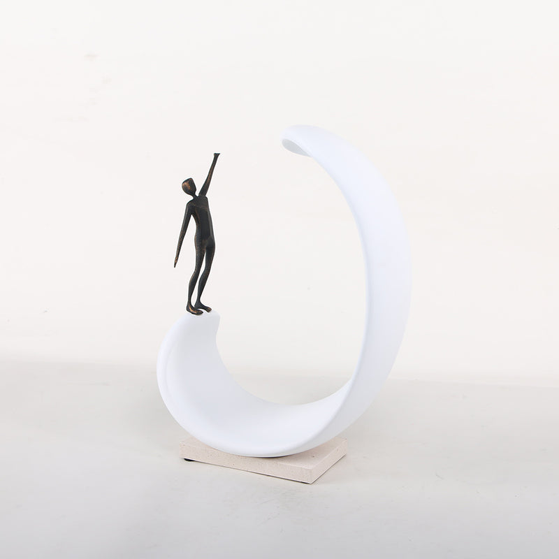 Contemporary Abstract Sculpture - Luxury Alloy & Resin & Marble Home Decor & ... - 5