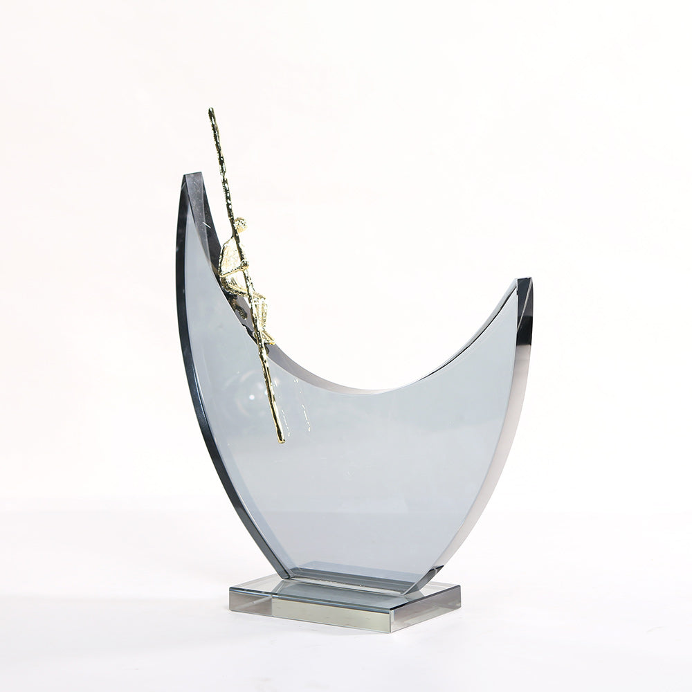 新月形雕塑 - Luxury Premium Alloy Home Decor & Artistic Piece